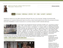 Tablet Screenshot of pensierofemminile.org